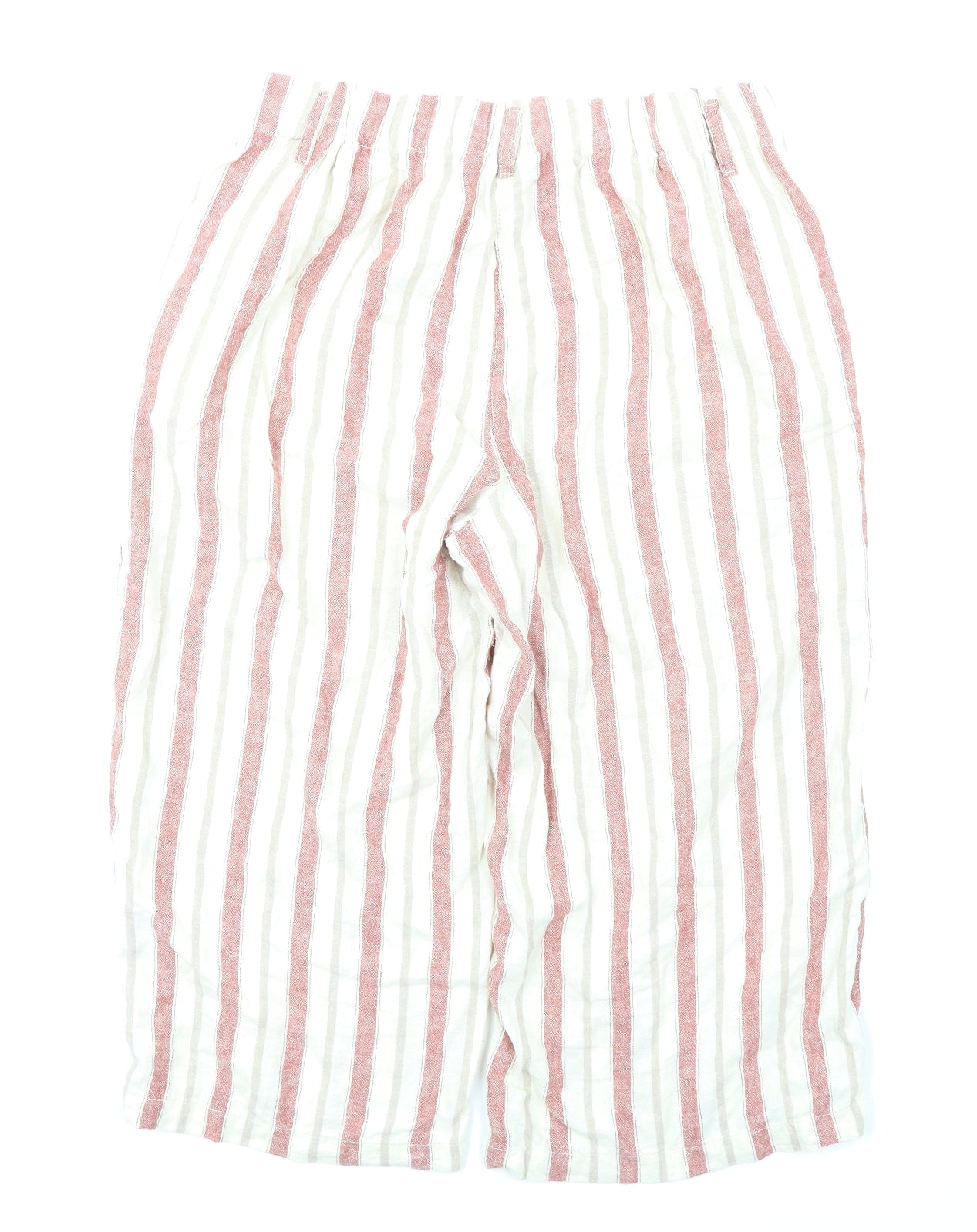 George Womens Beige Striped  Culotte Shorts Size 12
