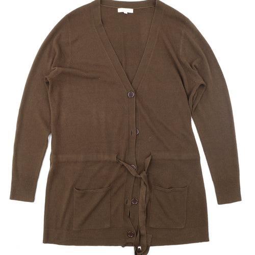 Victoria Jayne Womens Brown  Knit Cardigan Jumper Size 20