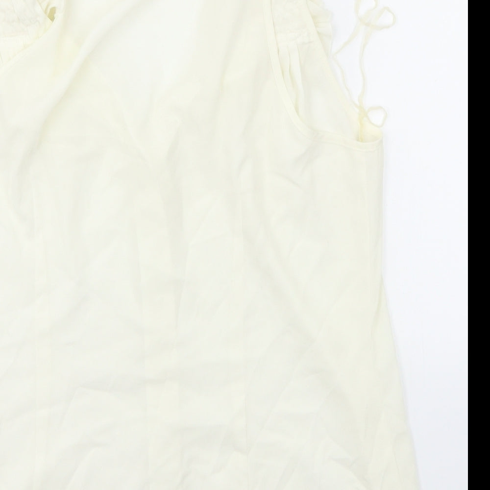 Spense Womens White   Basic Blouse Size L