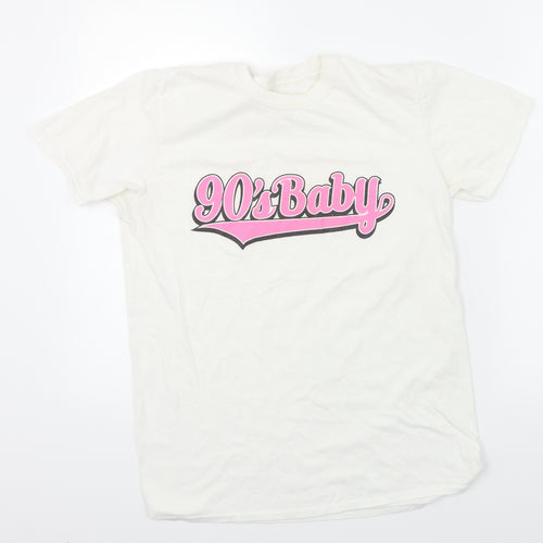 Gildan Womens White   Basic T-Shirt Size M