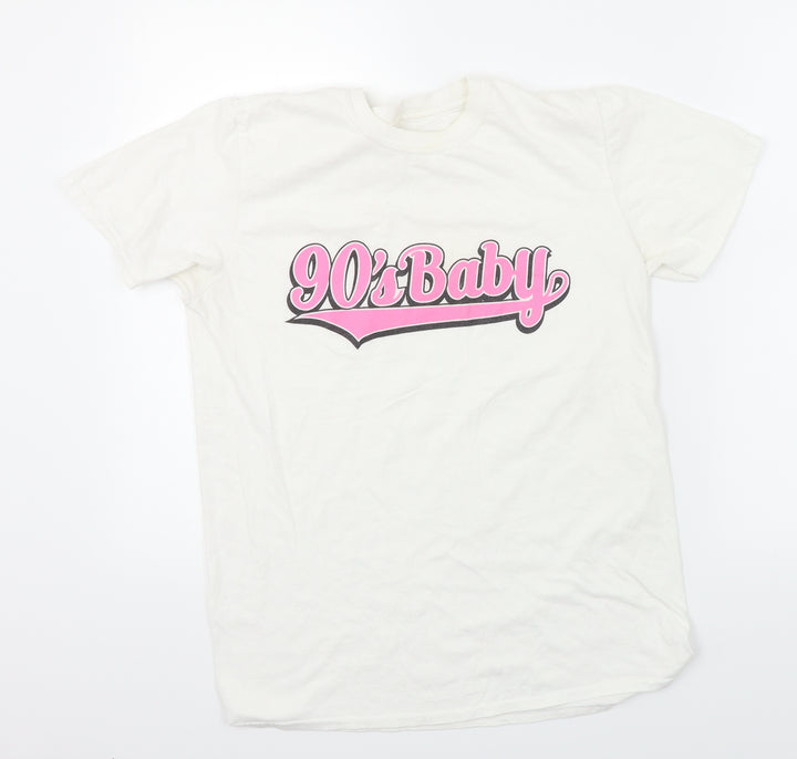 Gildan Womens White   Basic T-Shirt Size M
