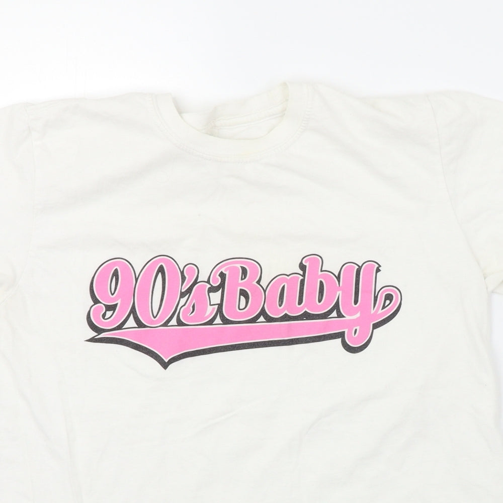 Gildan Womens White   Basic T-Shirt Size M