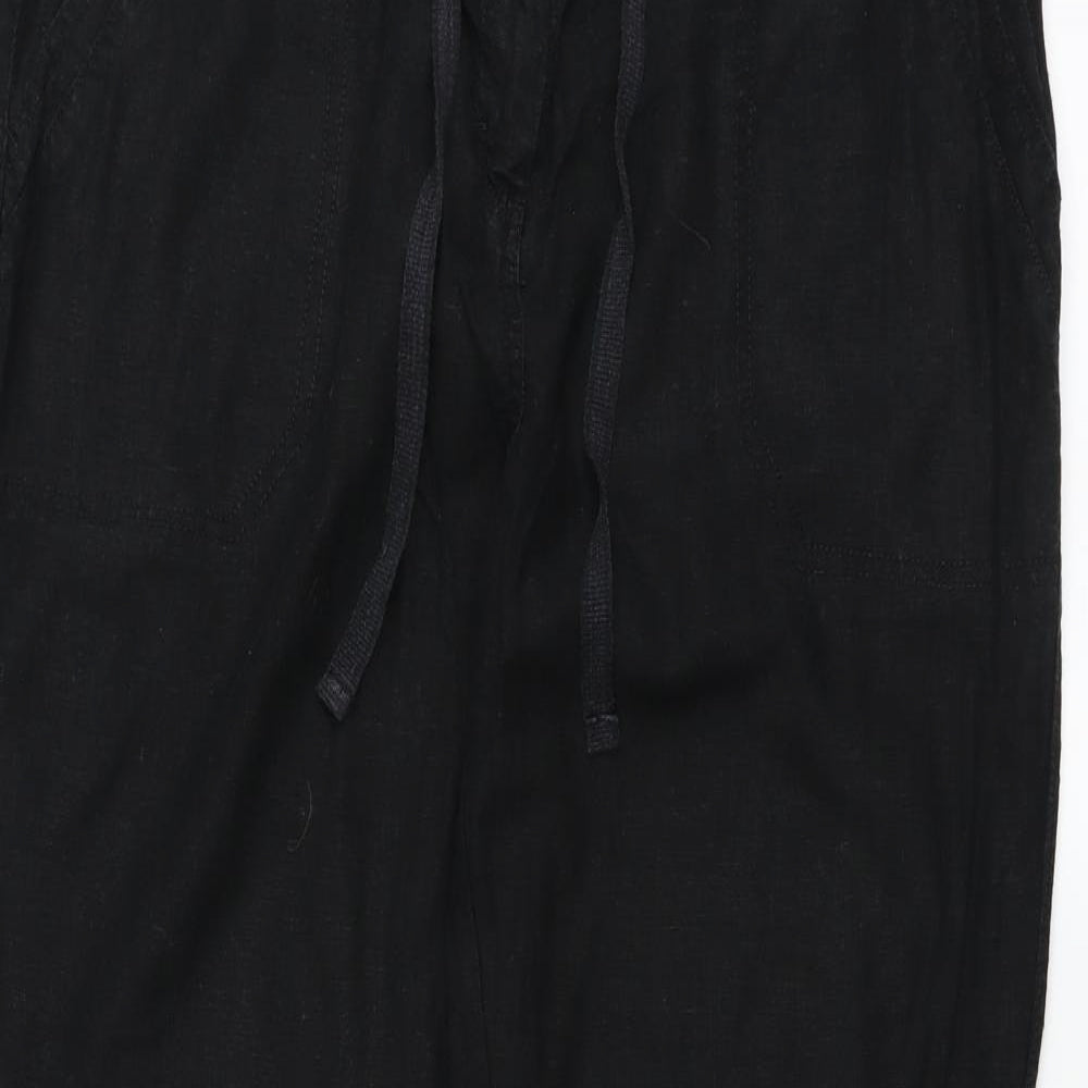 M&Co Womens Black   Trousers  Size 16 L30 in