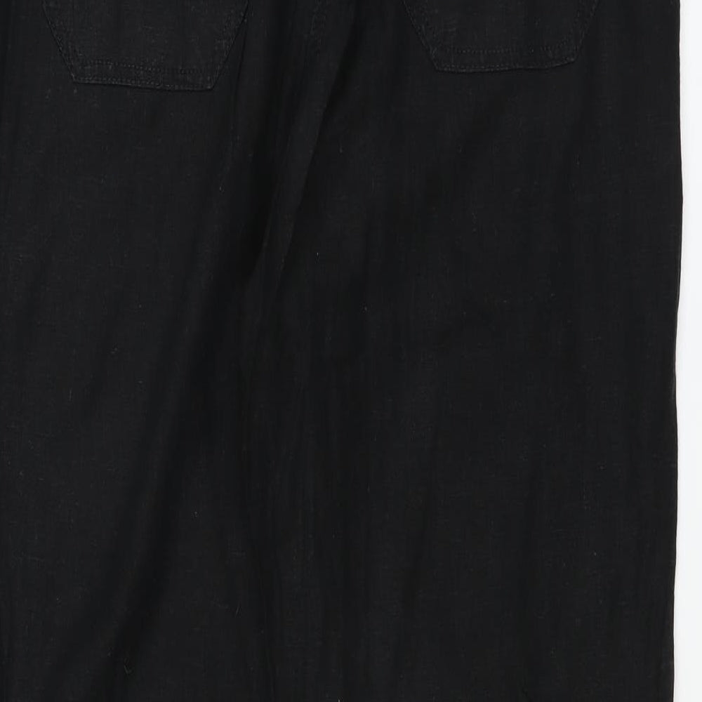 M&Co Womens Black   Trousers  Size 16 L30 in