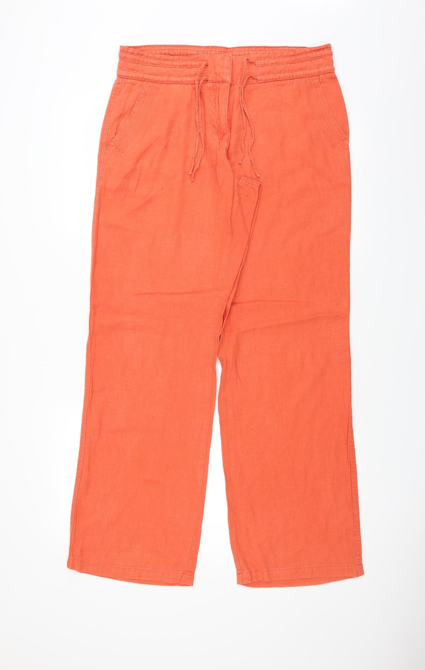 NEXT Womens Orange   Trousers  Size 12 L31 in
