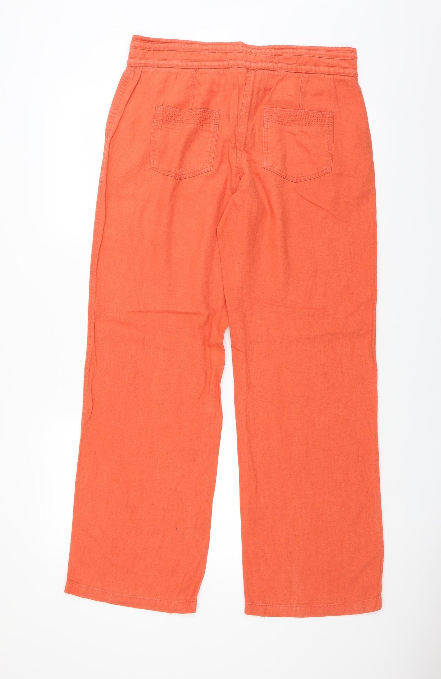 NEXT Womens Orange   Trousers  Size 12 L31 in