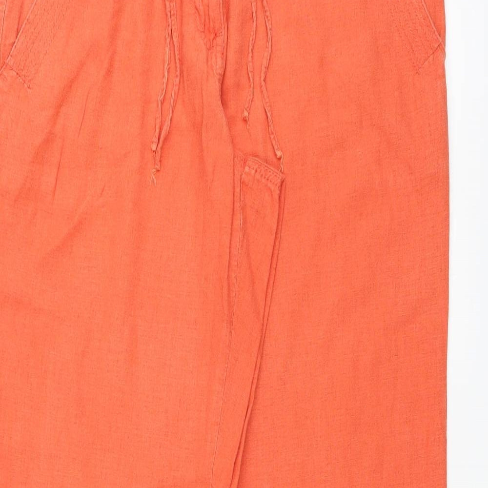 NEXT Womens Orange   Trousers  Size 12 L31 in