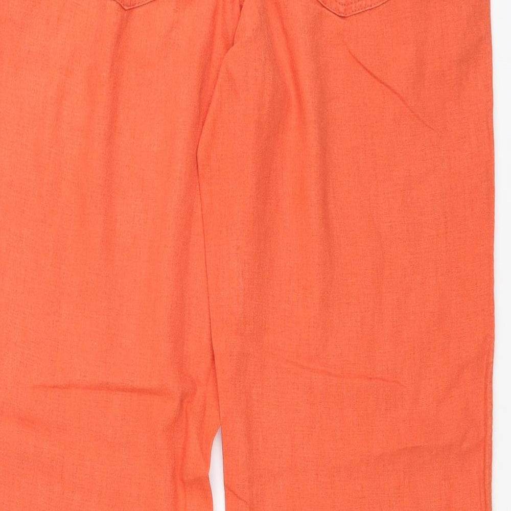 NEXT Womens Orange   Trousers  Size 12 L31 in