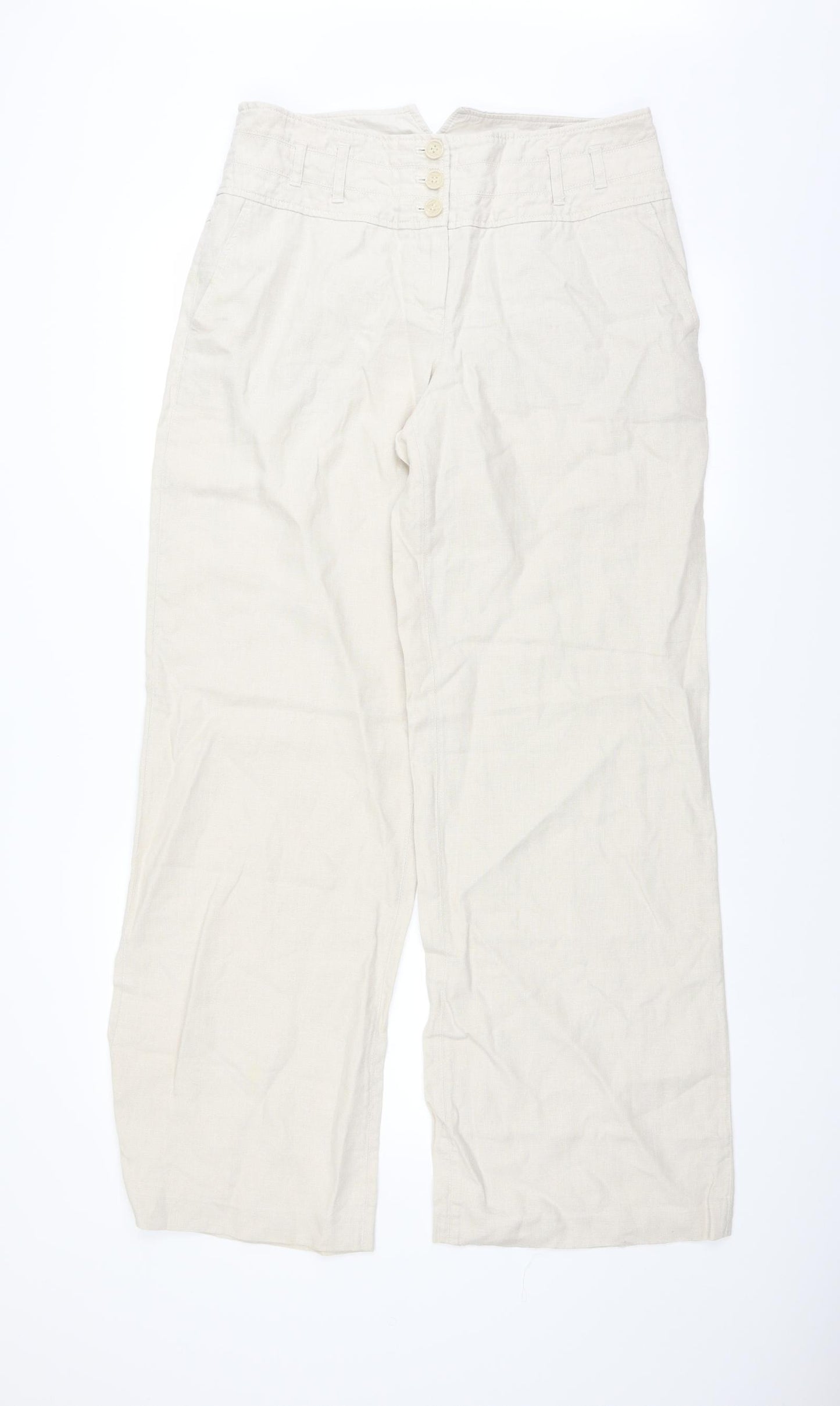 NEXT Womens Beige   Trousers  Size 12 L31 in