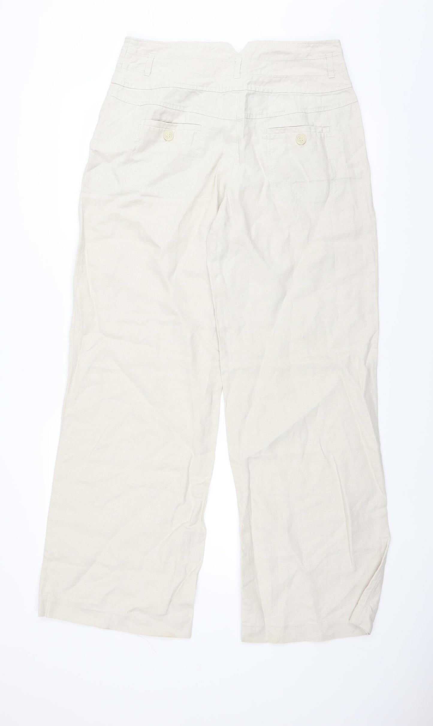 NEXT Womens Beige   Trousers  Size 12 L31 in