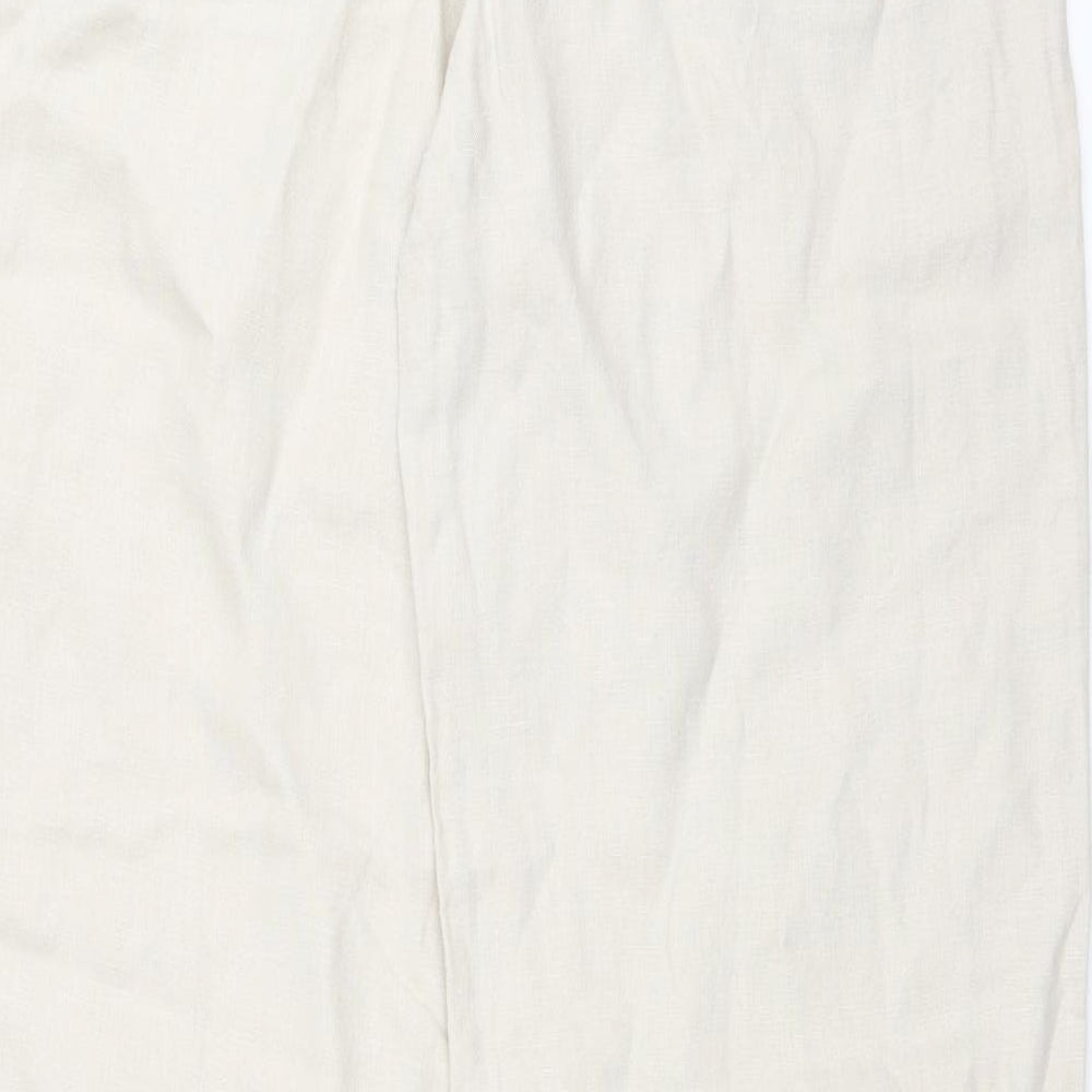 NEXT Womens Beige   Trousers  Size 12 L31 in