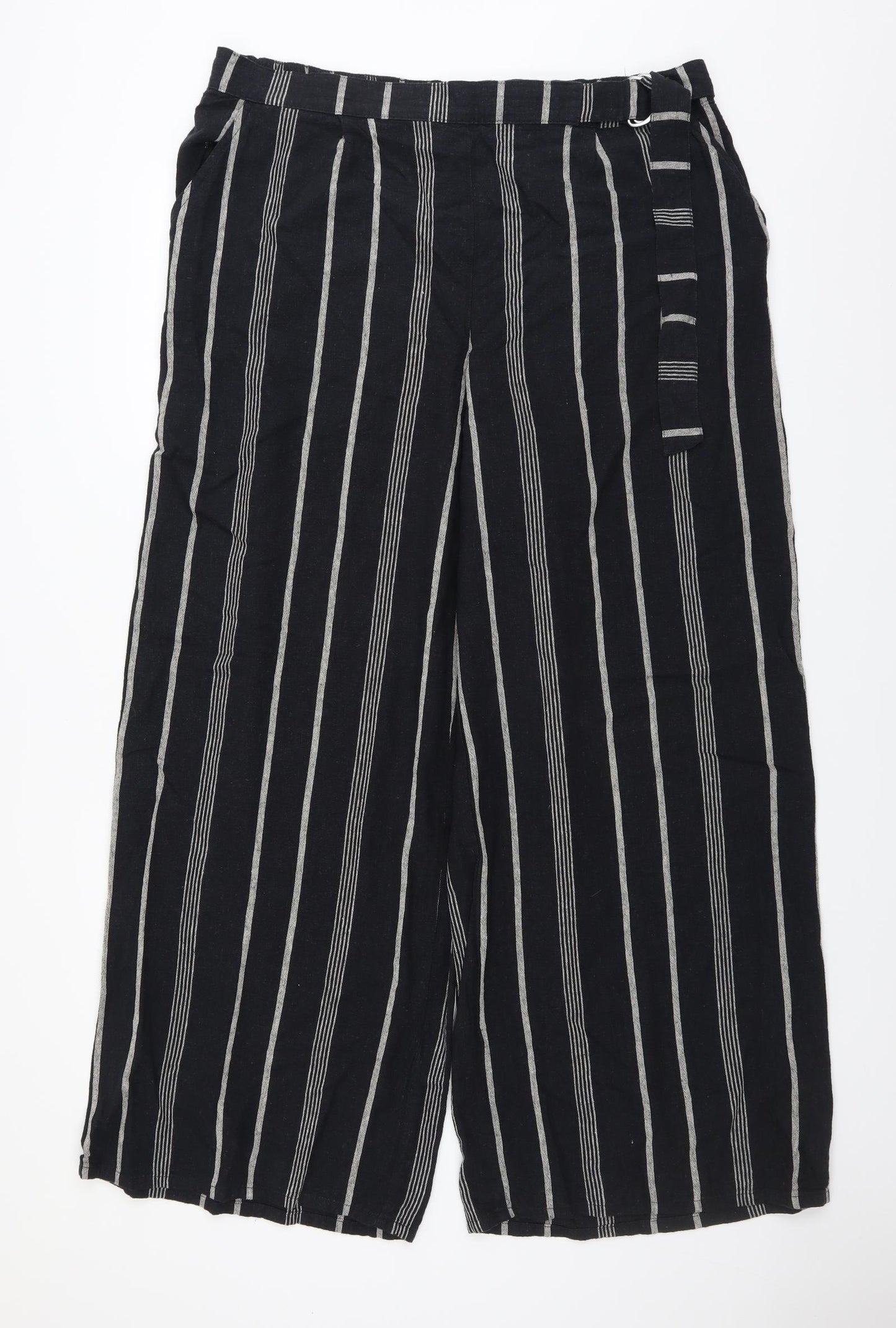 George Womens Blue Striped  Trousers  Size 18 L31 in