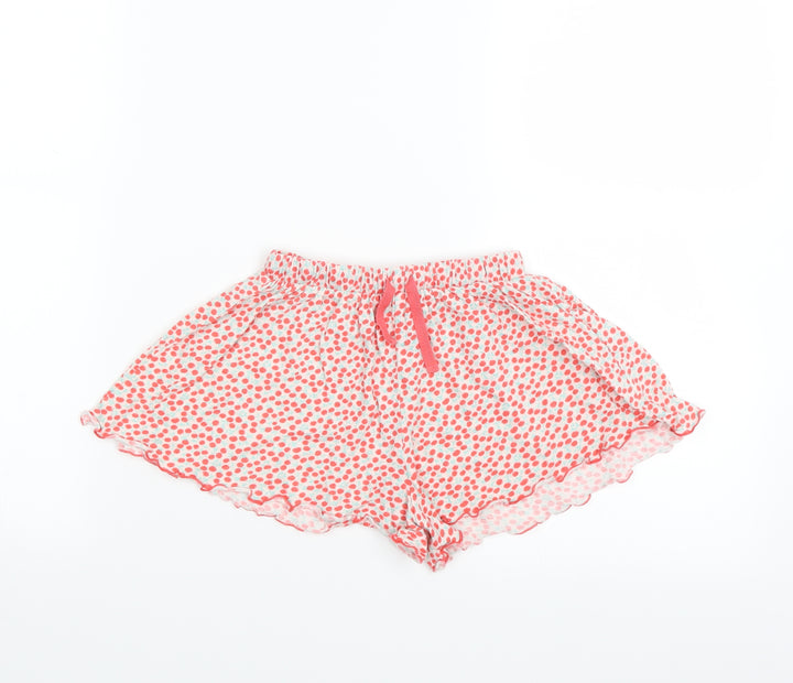 NEXT Girls Pink Solid Sleep Shorts Size 2-3 Years - cherry print