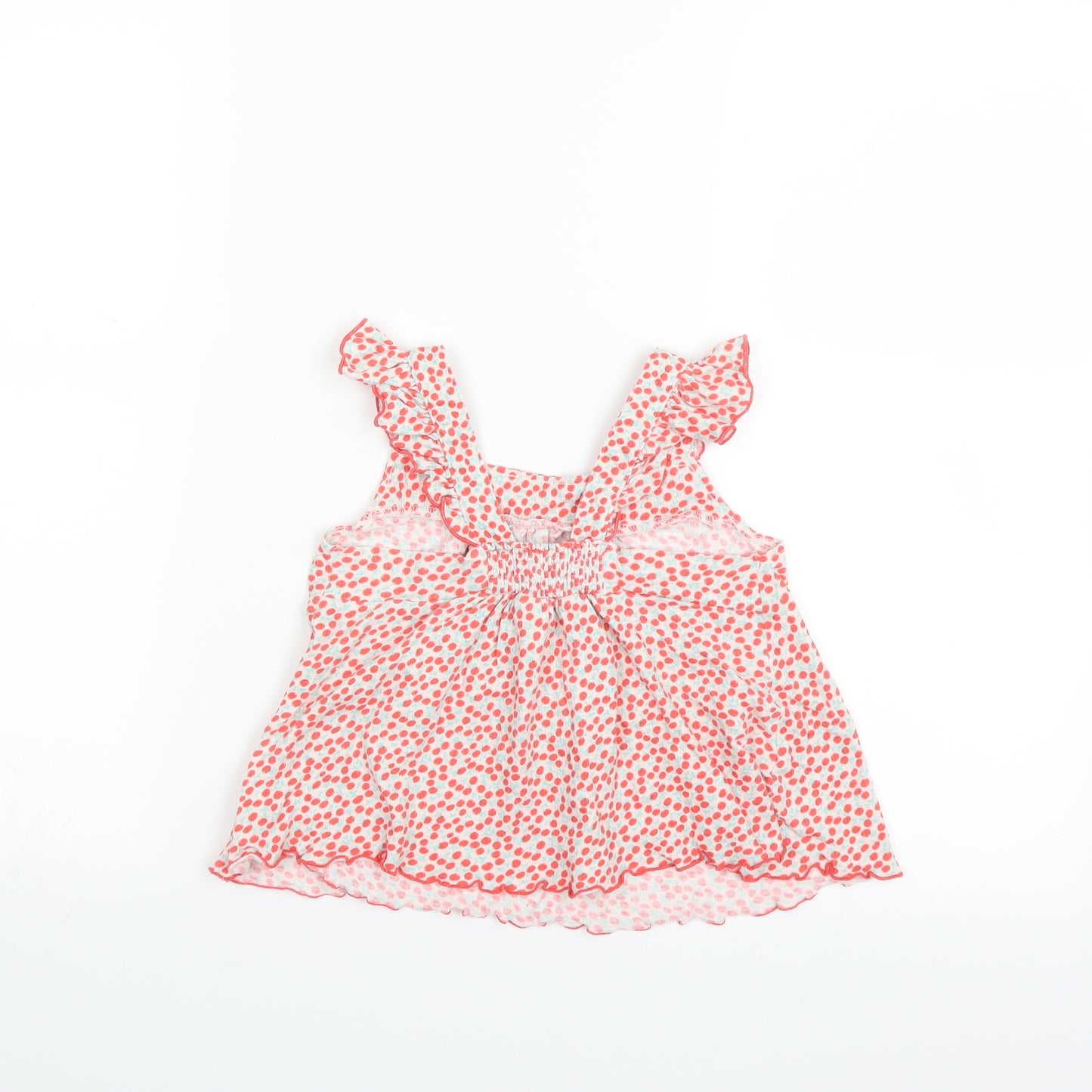 Nexed Girls Pink Solid  Cami Pyjama Top Size 2-3 Years  - cherry pattern