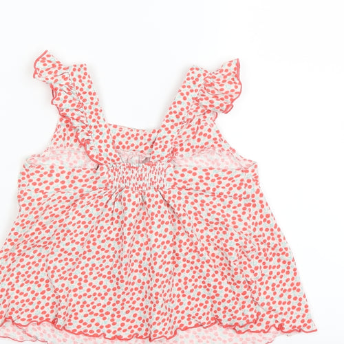 Nexed Girls Pink Solid  Cami Pyjama Top Size 2-3 Years  - cherry pattern