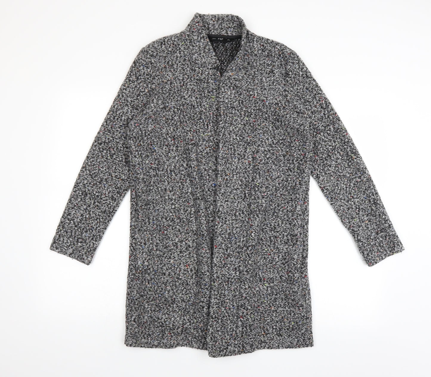 F&F Womens Grey   Cardigan Jumper Size 6
