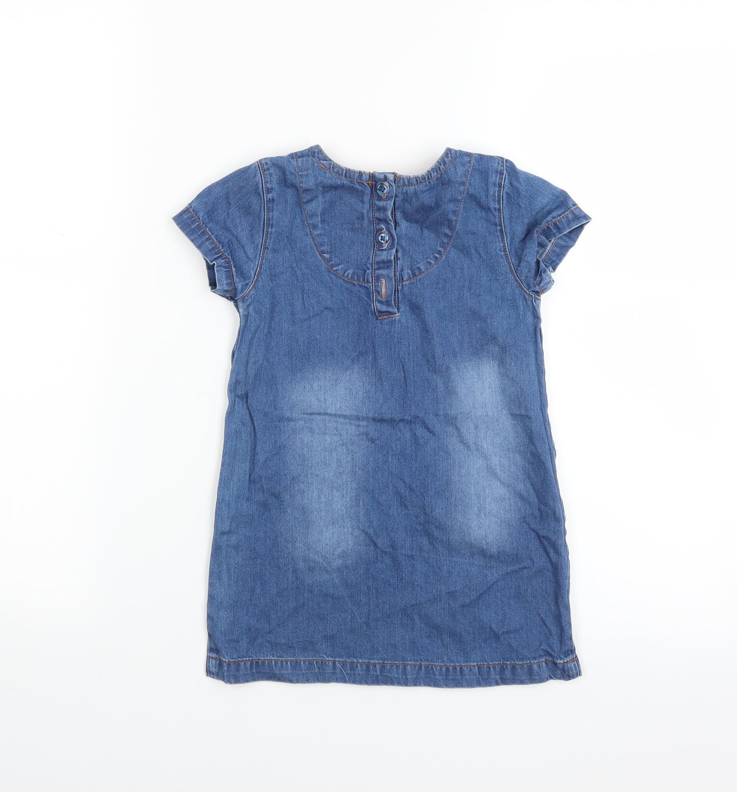 Disney Girls Blue  Denim T-Shirt Dress  Size 18-24 Months  - minnie mouse