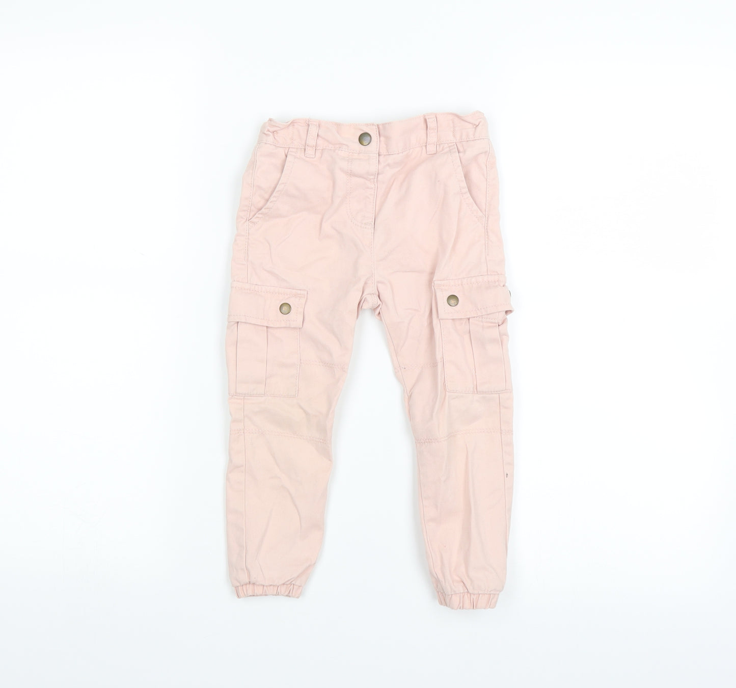 F&F Girls Pink   Cargo Trousers Size 2-3 Years
