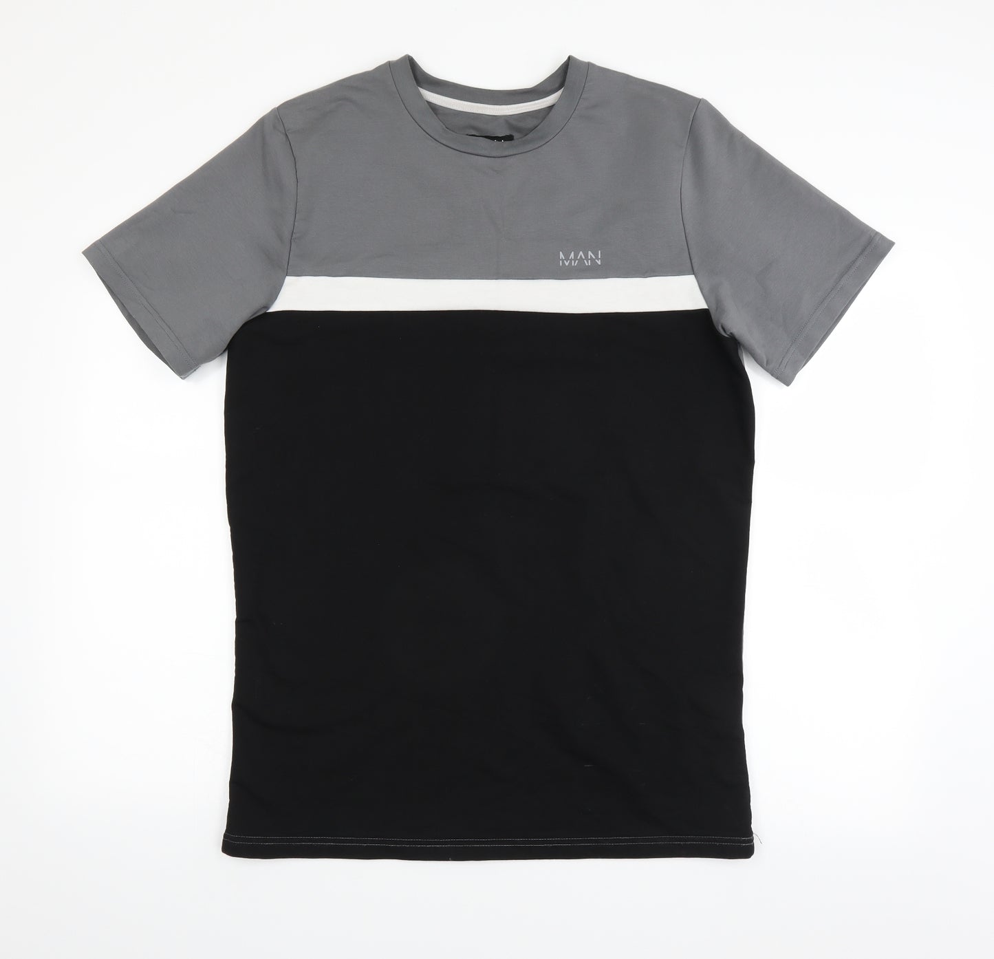 BOOHOO MAN Mens Grey    T-Shirt Size M