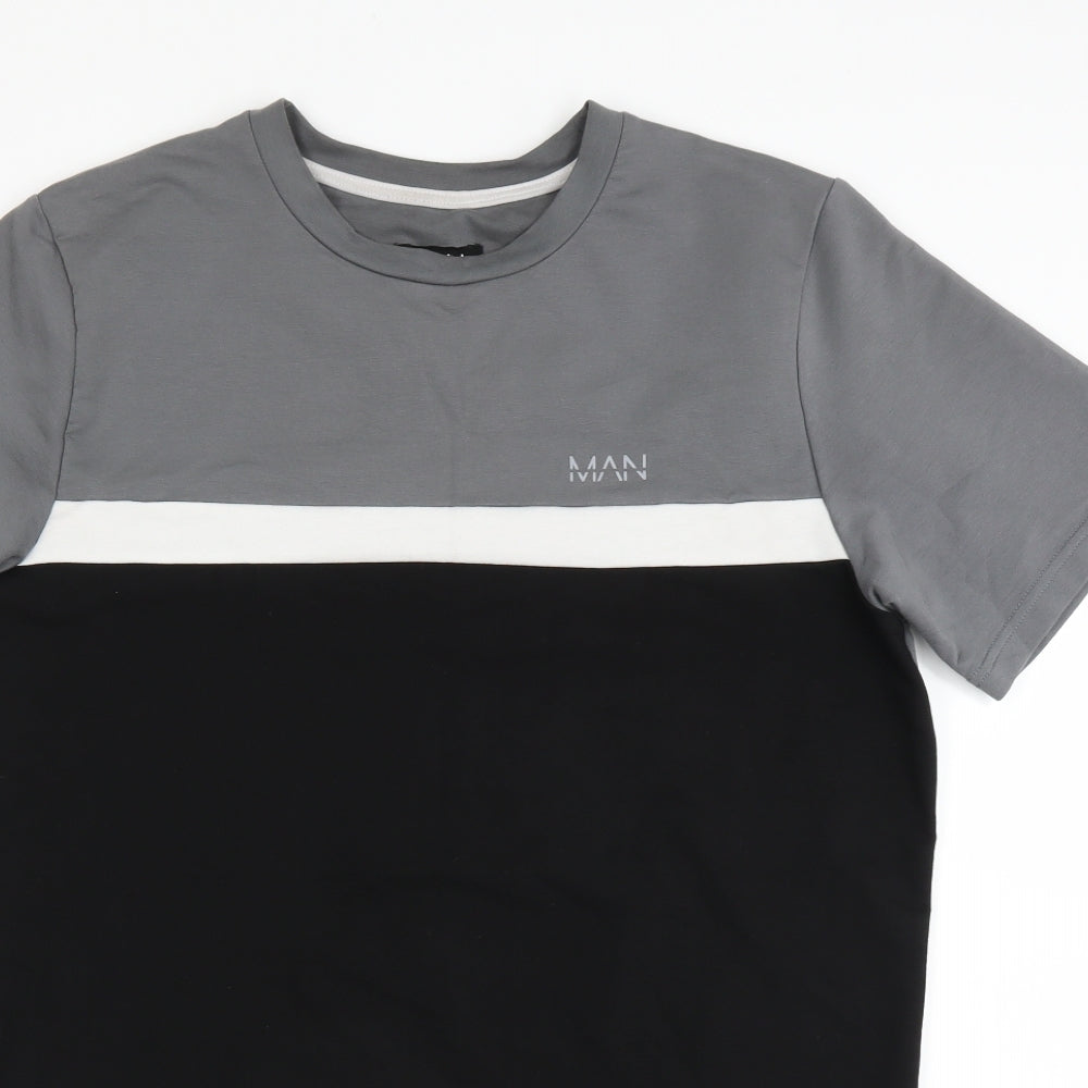 BOOHOO MAN Mens Grey    T-Shirt Size M