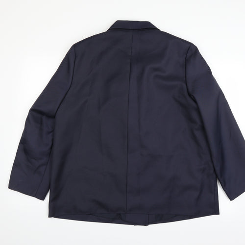 A&V Fashions Mens Blue   Jacket Suit Jacket Size 42