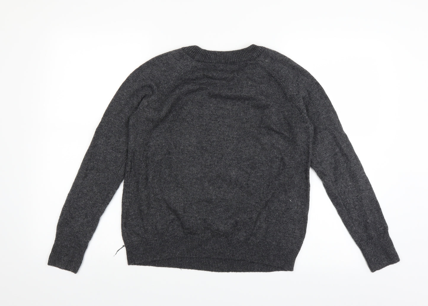 H&M Womens Grey   Pullover Jumper Size S  - Penguin Christmas Jumper