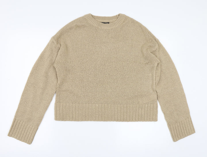 New Look Womens Beige Pullover Jumper Size S