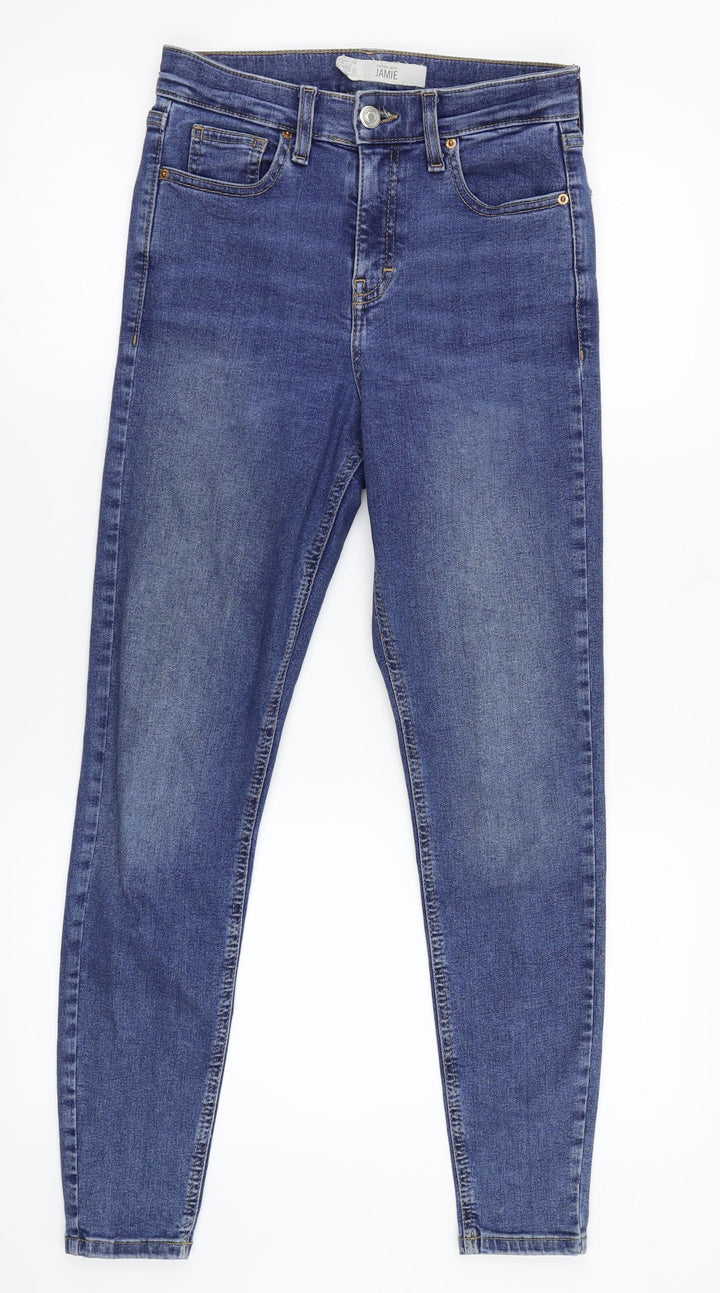Topshop Mens Blue  Denim Skinny Jeans Size 26 L26 in