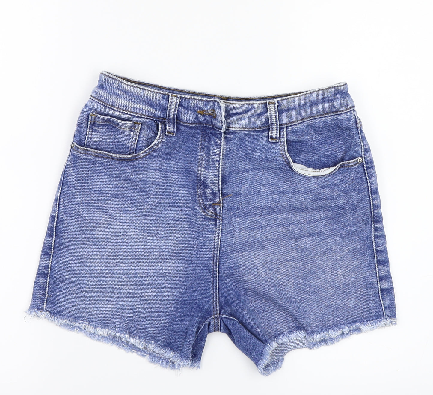 Papaya Womens Blue  Denim Hot Pants Shorts Size 10
