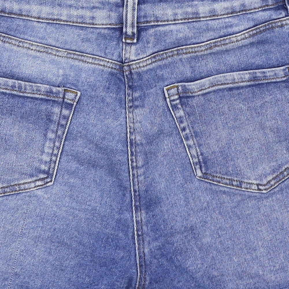 Papaya Womens Blue  Denim Hot Pants Shorts Size 10