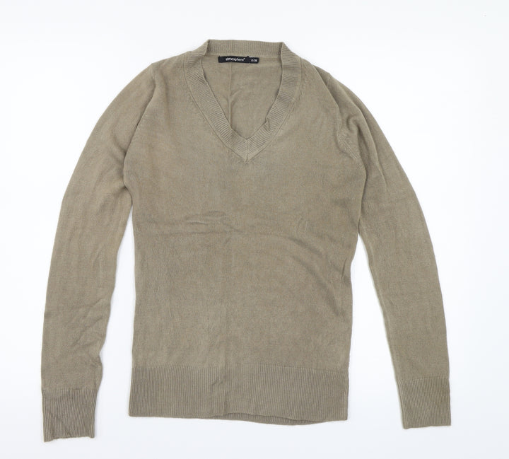 Atmosphere Womens Beige   Pullover Jumper Size 8