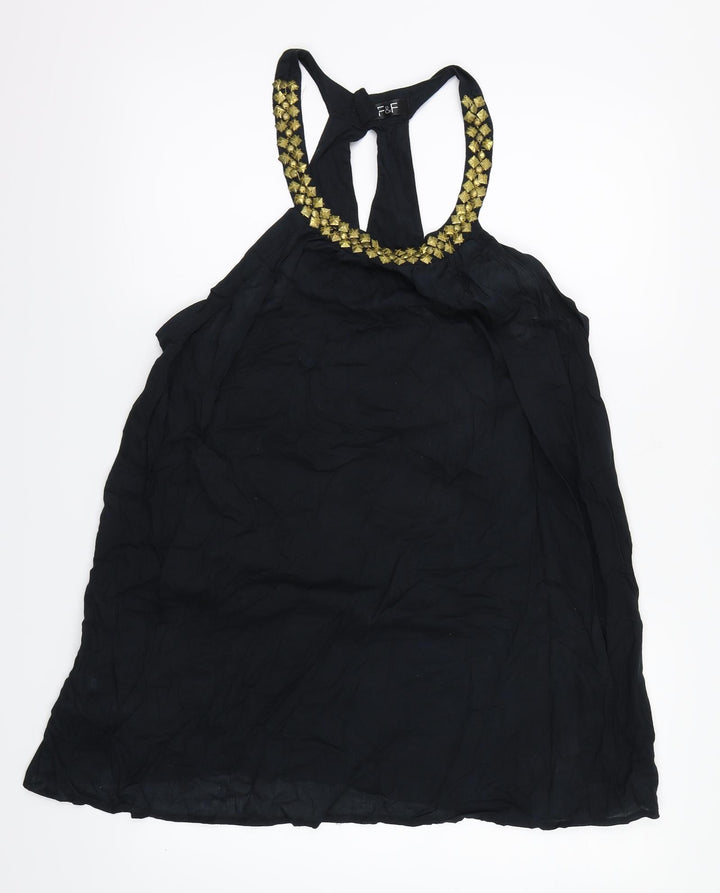 F&F Womens Black Basic Tank One Size