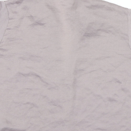 Secret Possessions Womens Grey   Basic Button-Up Size 4