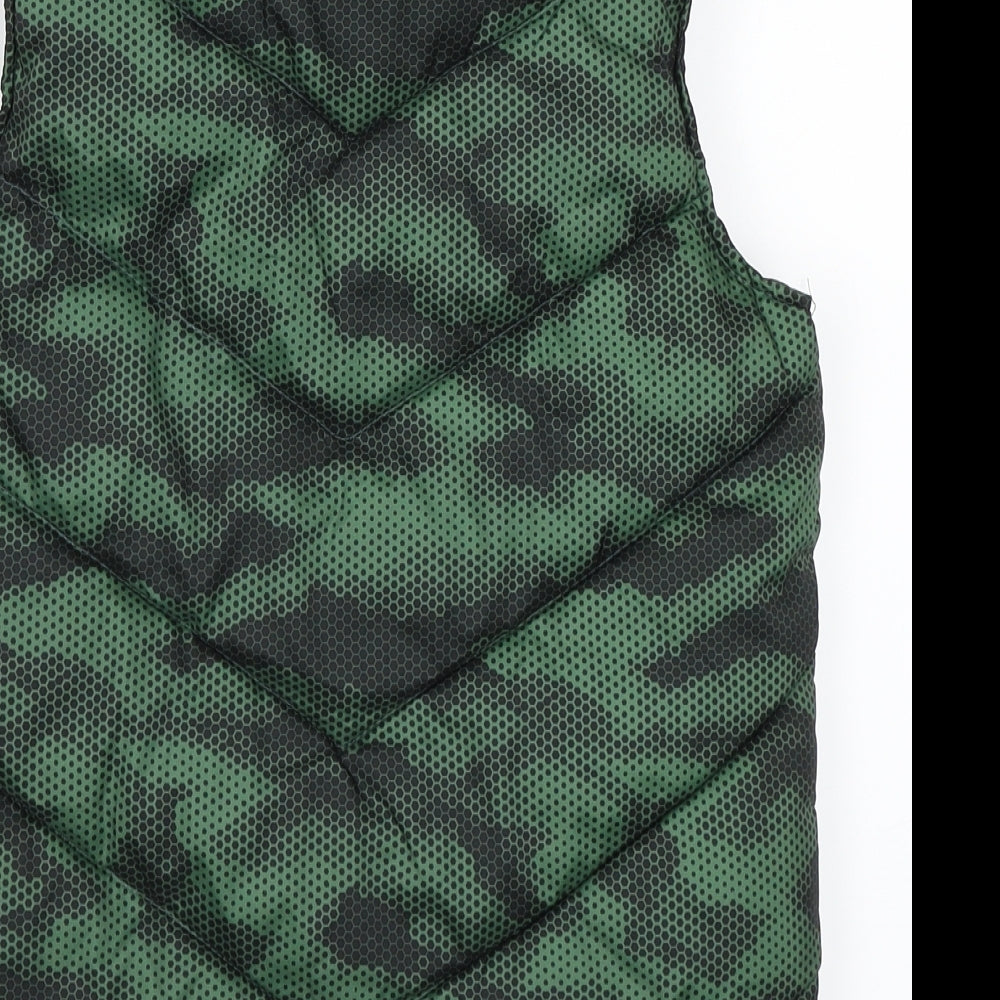 URBAN BOYS Boys Green Camouflage  Gilet Jacket Size 9 Years