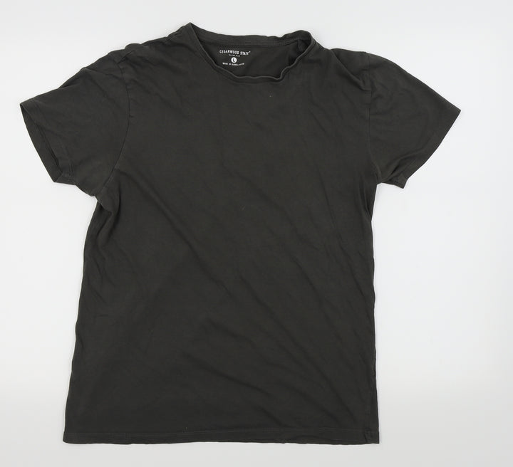Cedar Wood State Mens Green T-Shirt Size L