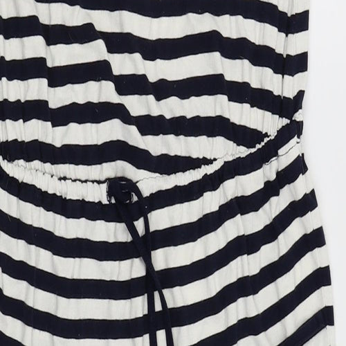 Asda George Womens White Striped  Pencil Dress  Size 10