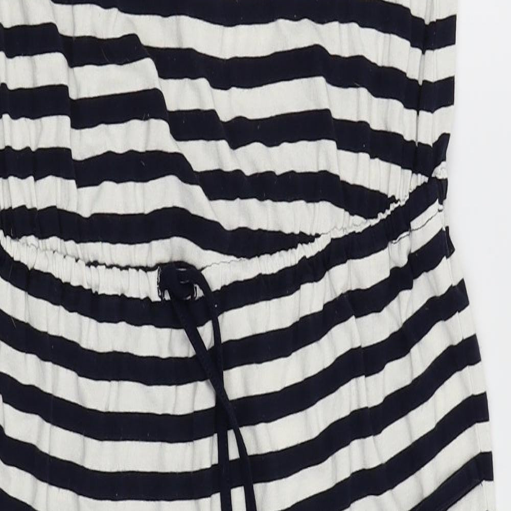 Asda George Womens White Striped  Pencil Dress  Size 10