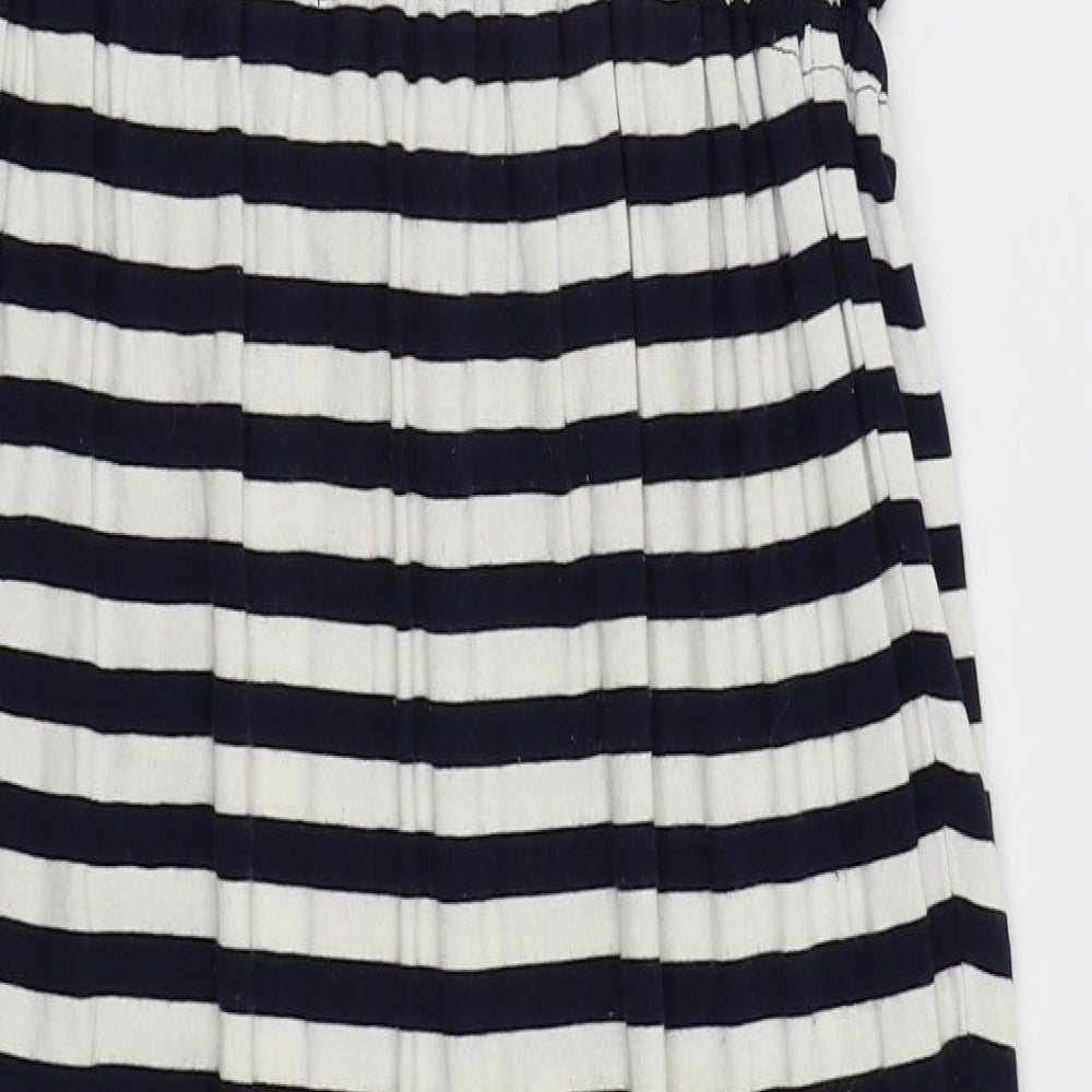 Asda George Womens White Striped  Pencil Dress  Size 10