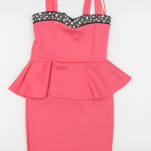 Head Girl Womens Pink   Fit & Flare  Size 8
