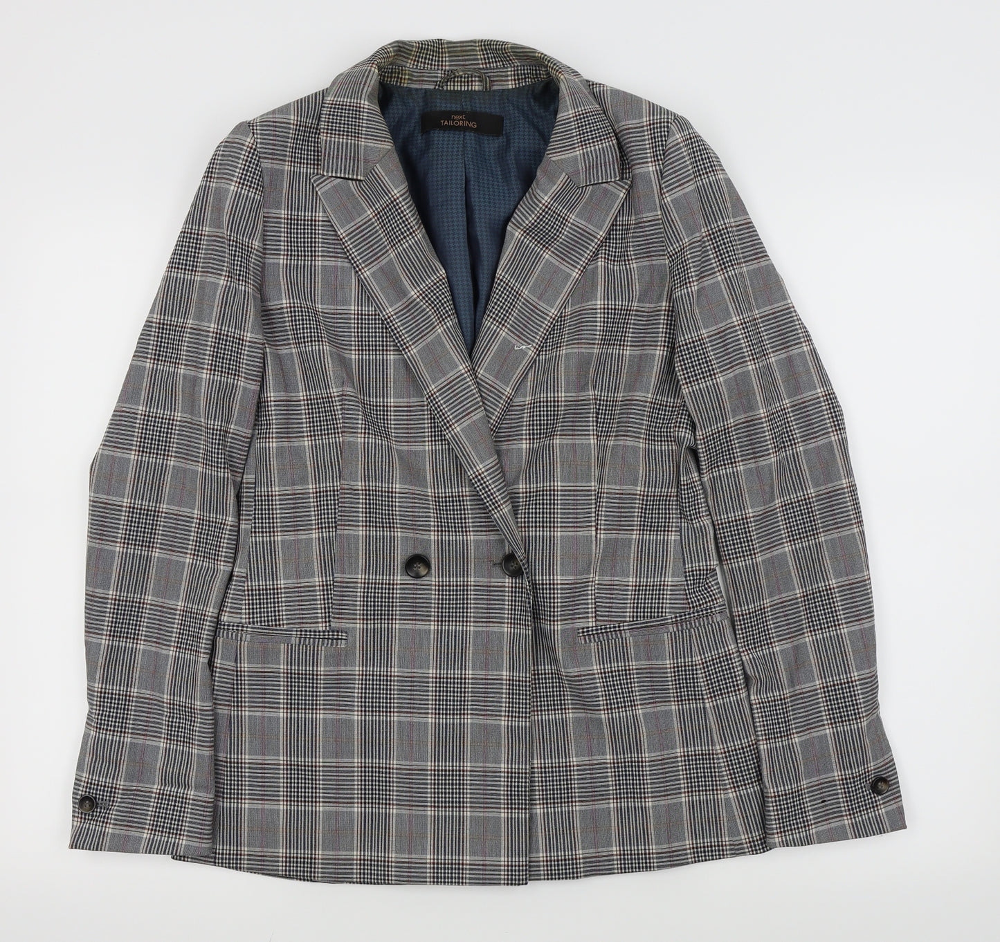 NEXT Womens Grey Check  Jacket Blazer Size 8