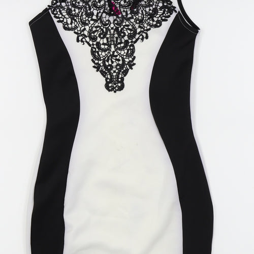 ayanapa Womens White   Fit & Flare  Size 10