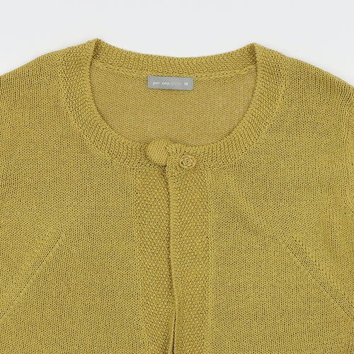 Per Una Womens Yellow   Cardigan Jumper Size 18