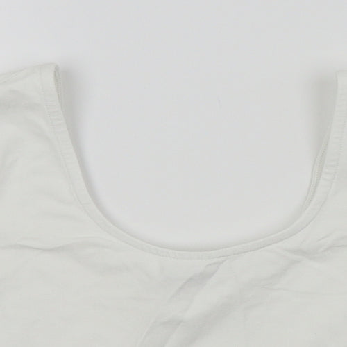 ASOS Womens White   Cropped T-Shirt Size 4