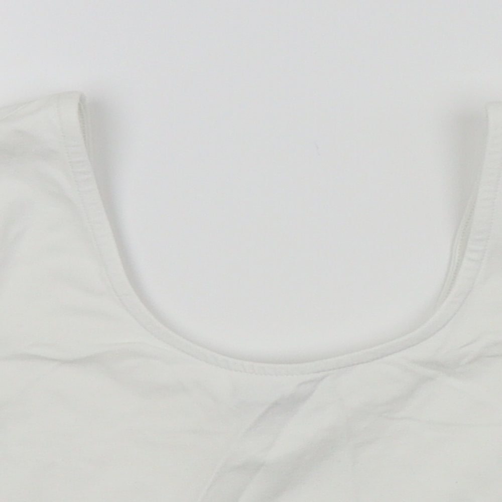 ASOS Womens White   Cropped T-Shirt Size 4