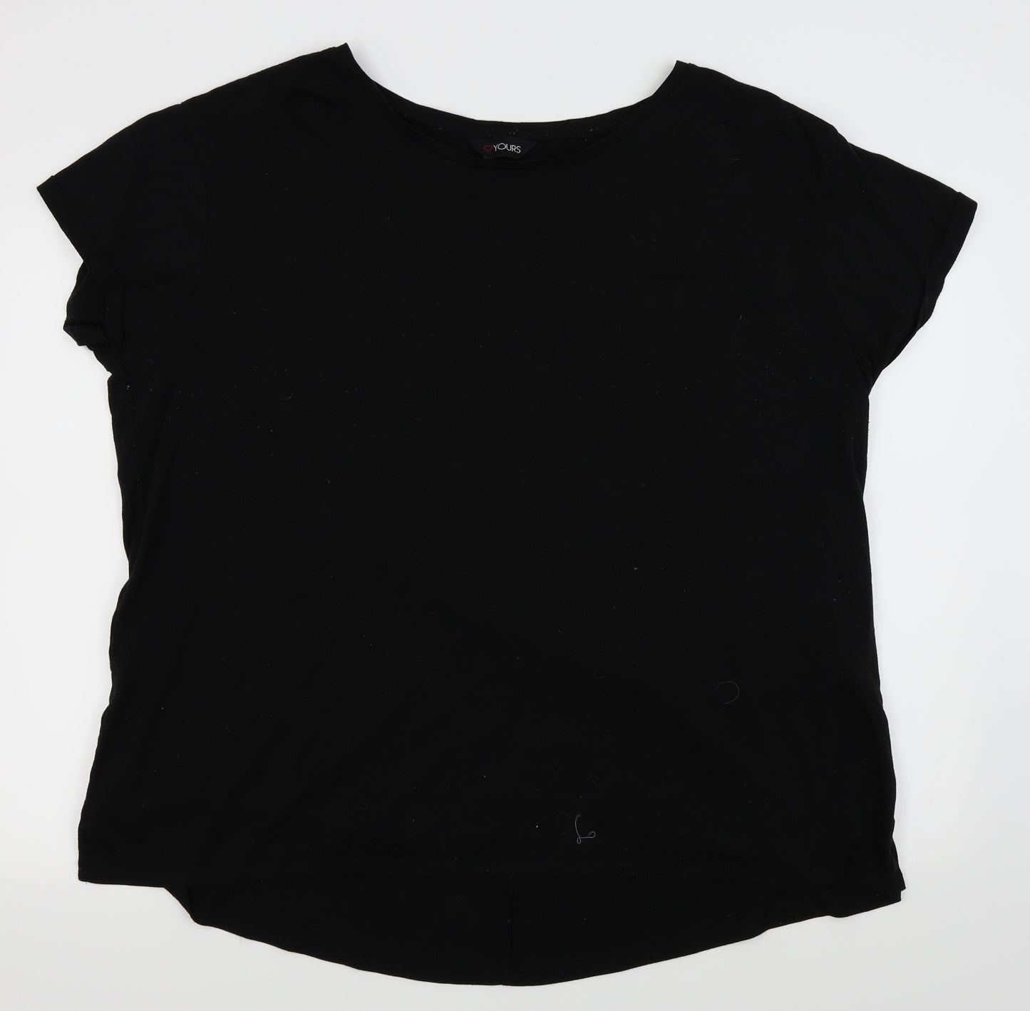 love yours Womens Black   Basic T-Shirt Size 24
