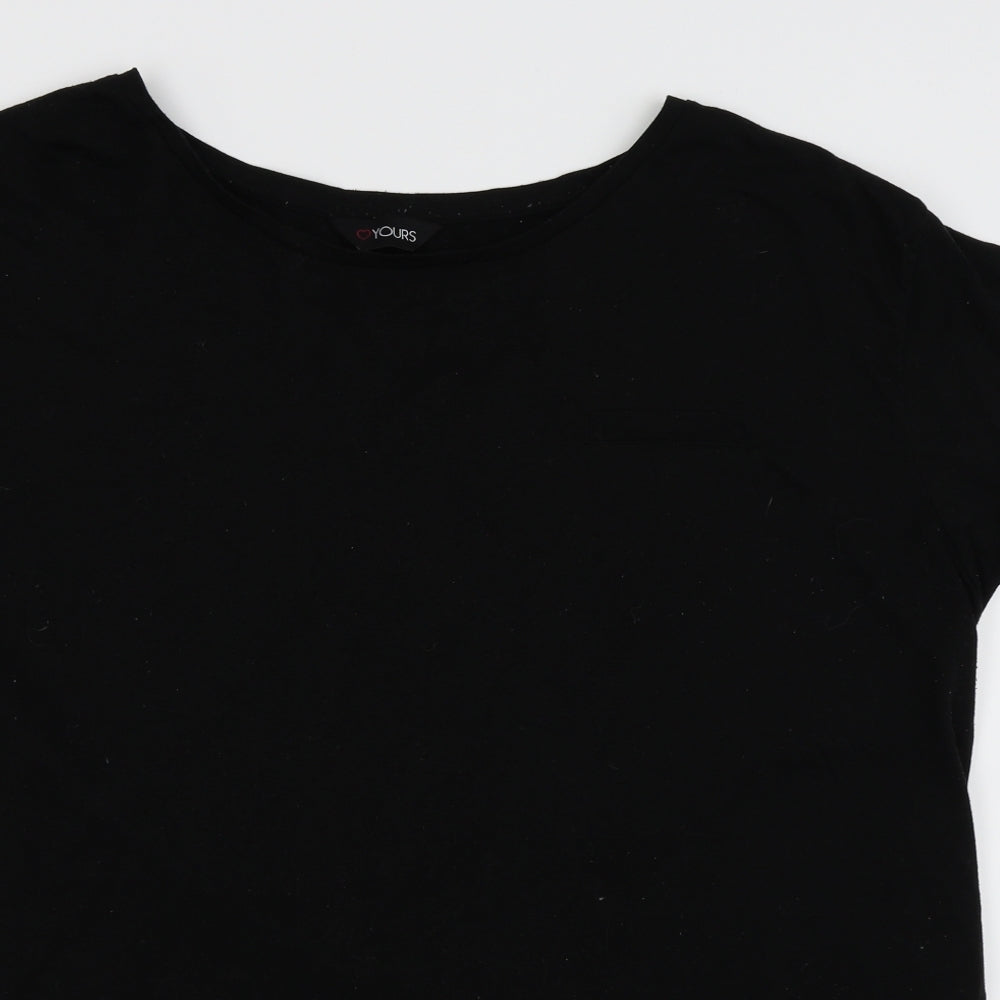 love yours Womens Black   Basic T-Shirt Size 24