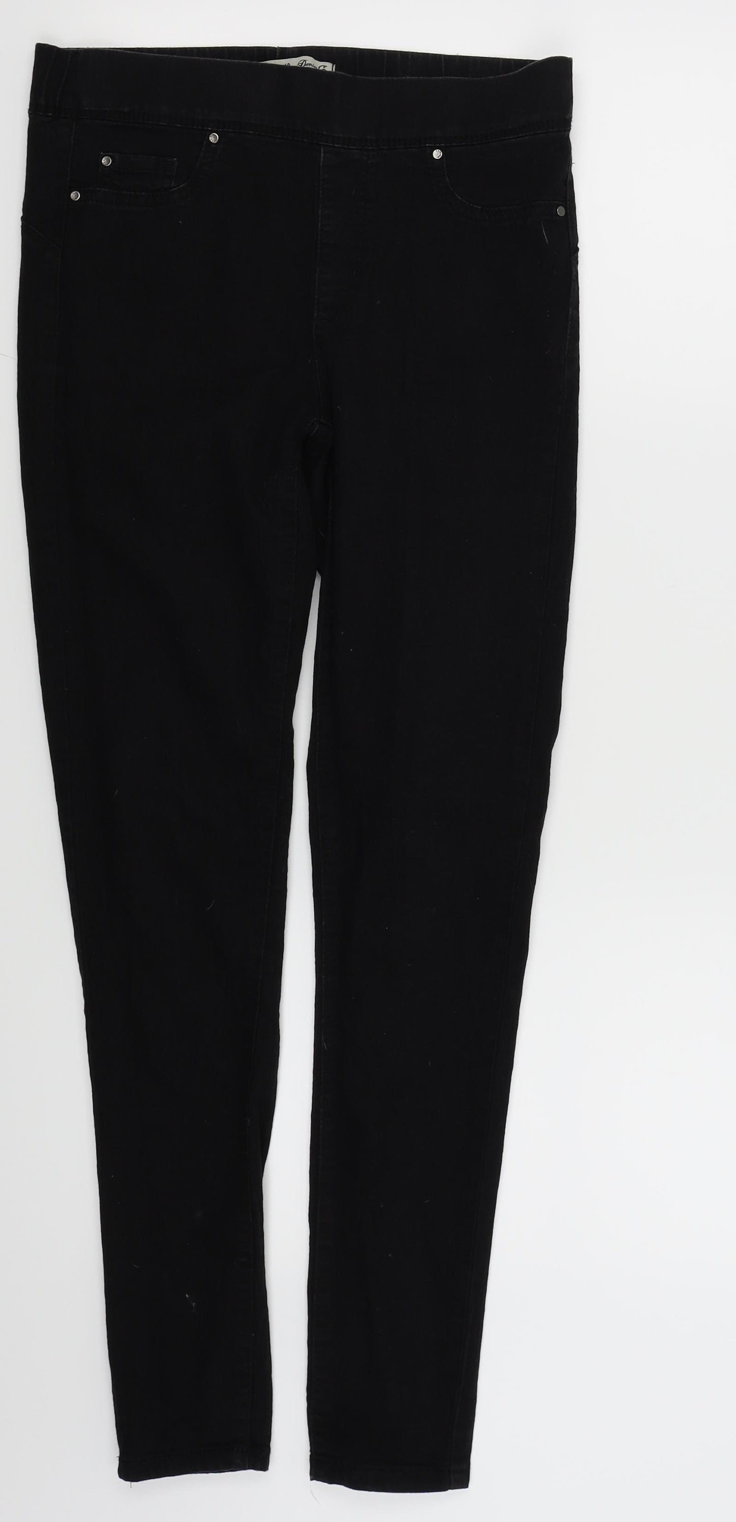 denim and co Womens Black   Jegging Leggings Size 10 L28 in