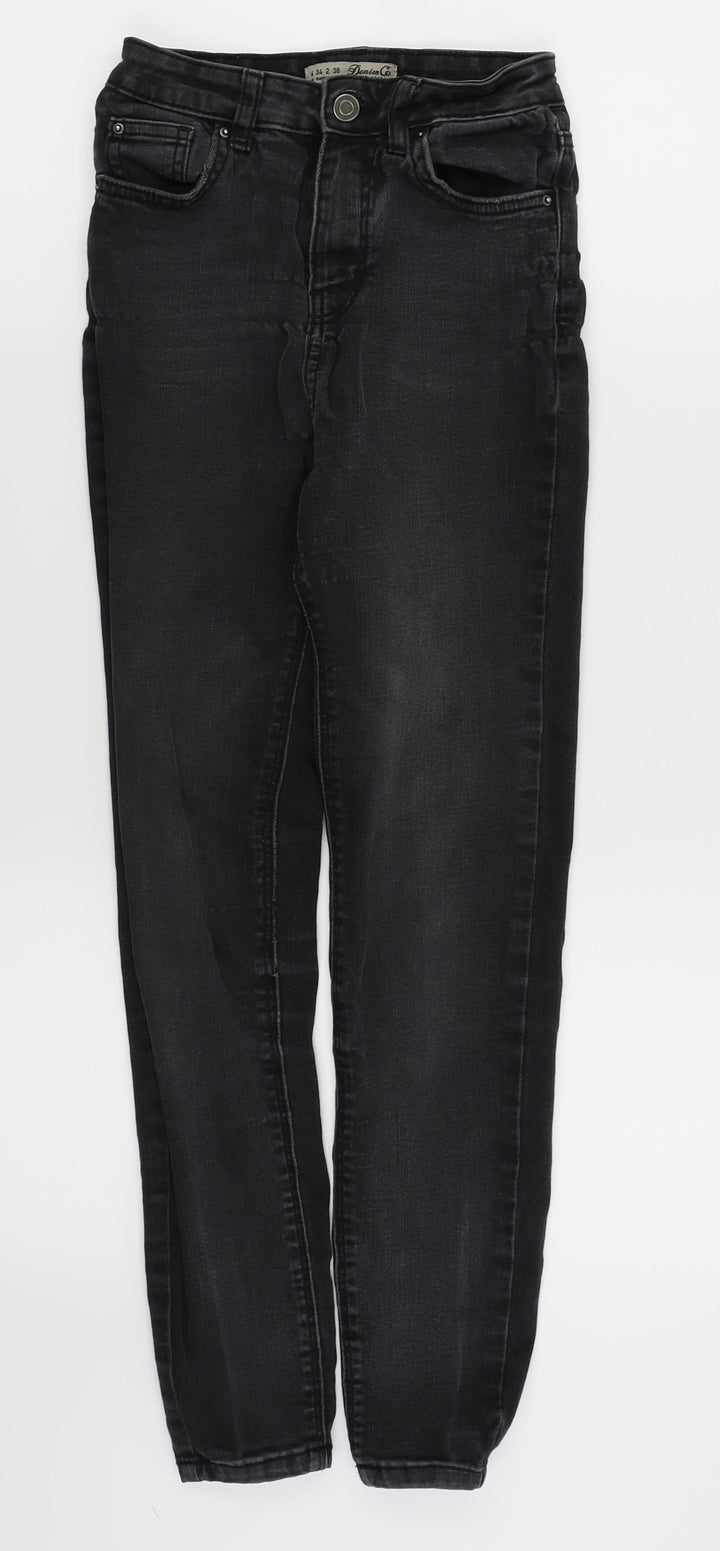 denim and co Womens Black Skinny Jeans Size 6 L25 in