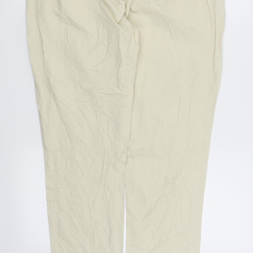 Veromoda Womens Beige   Chino Trousers Size 12 L29 in