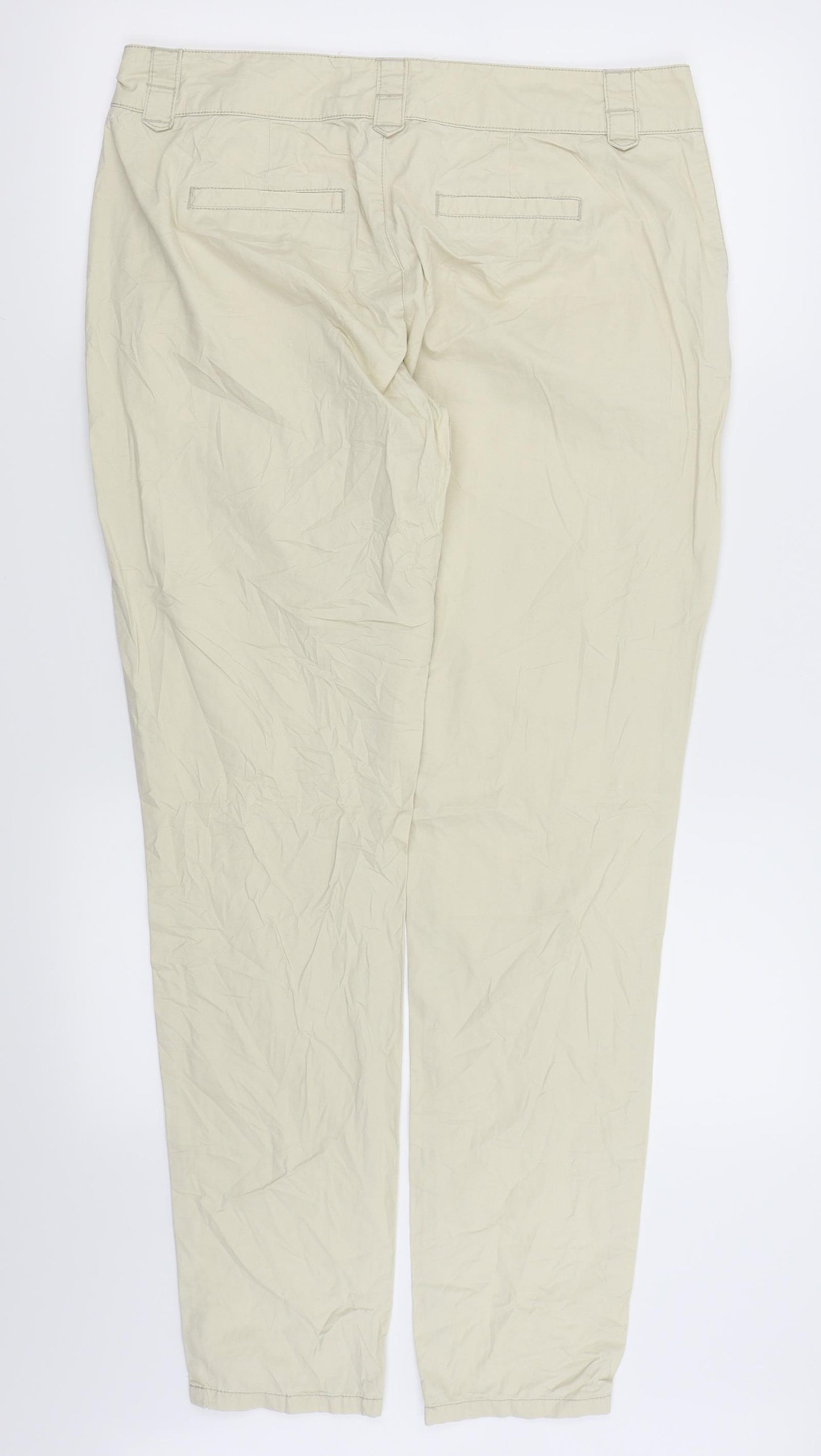 Veromoda Womens Beige   Chino Trousers Size 12 L29 in